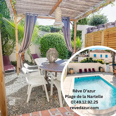 Ferienhaus Maison Julia Bord De Mer - 2 Chambres - Piscine Partagee - Parking - Bbq - Draps Inclus